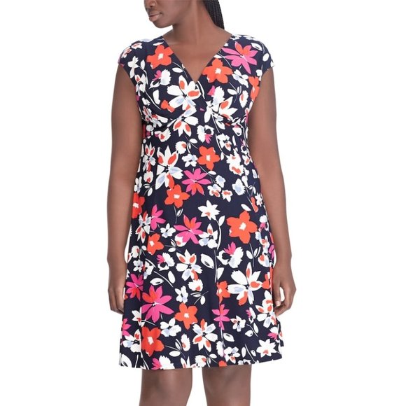 Chaps Dresses Plus Size Chaps Floral Empire Dress Poshmark